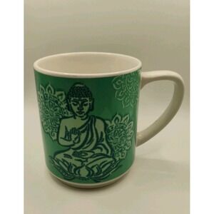 Happy Buddha Coffee Mug Cup 24 Oz Ceramic 2014 Room Creative Stoneware